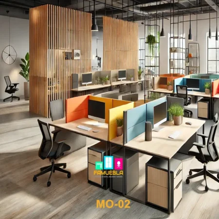 modulo de oficina en melamina de acuerdo a las medidas del cliente