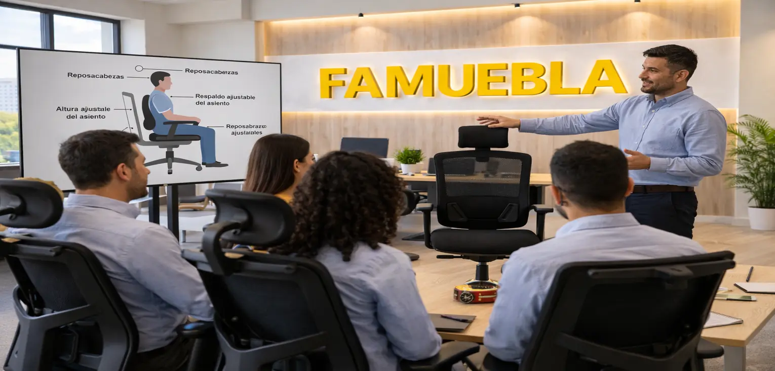 famuebla es la unica empresa en Perú que brinda capacitacion sobre uso correcto sillas ergonomicas