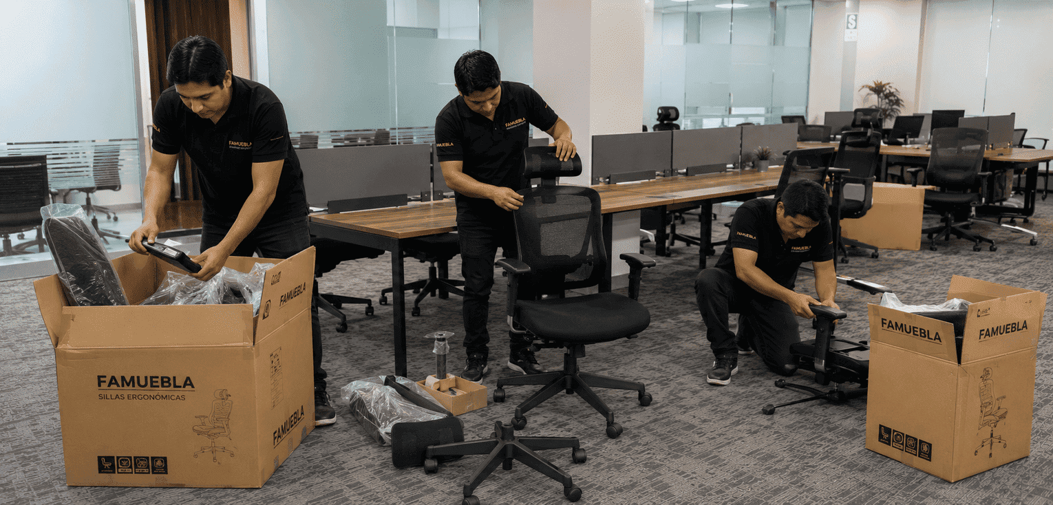 especialistas en sillas de oficina para empresas en todo el peru en famuebla